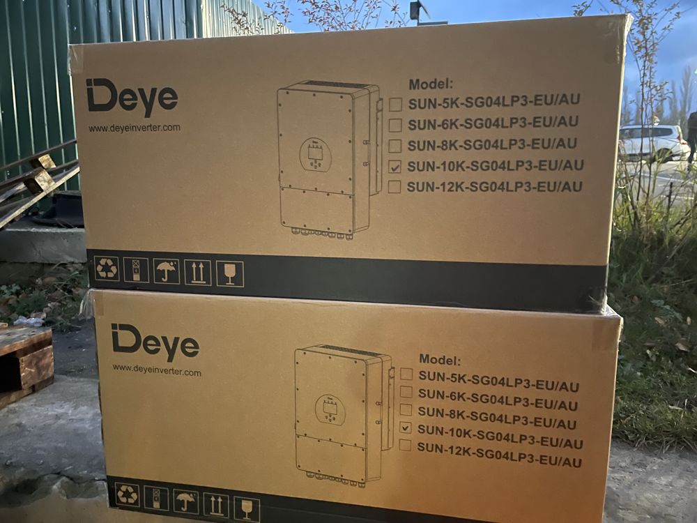 Гібридний інвертор Deye SUN-10K-SG04LP3-EU 10kW, 3Ф, 48V