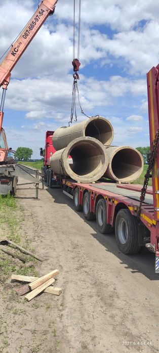 Труби. залізобетонні,железобетонные.Ф600-1200