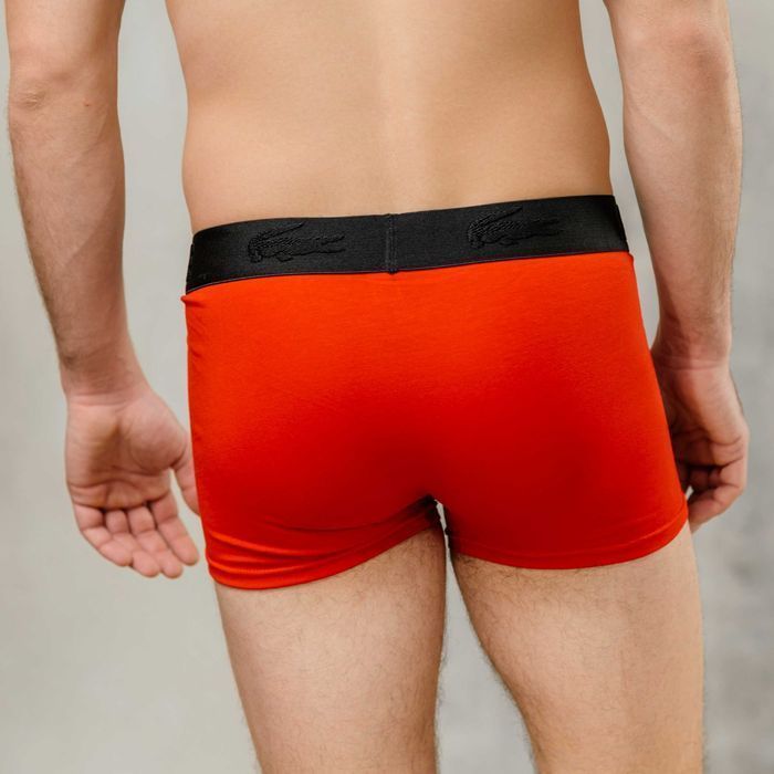 Чоловічі труси Lacoste 3D. Мужские боксеры Лакост, хлопок