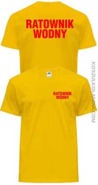 Ratownik Wodny żółta koszulka 6 rozmiarów szybka wysyłka olx NOWA
