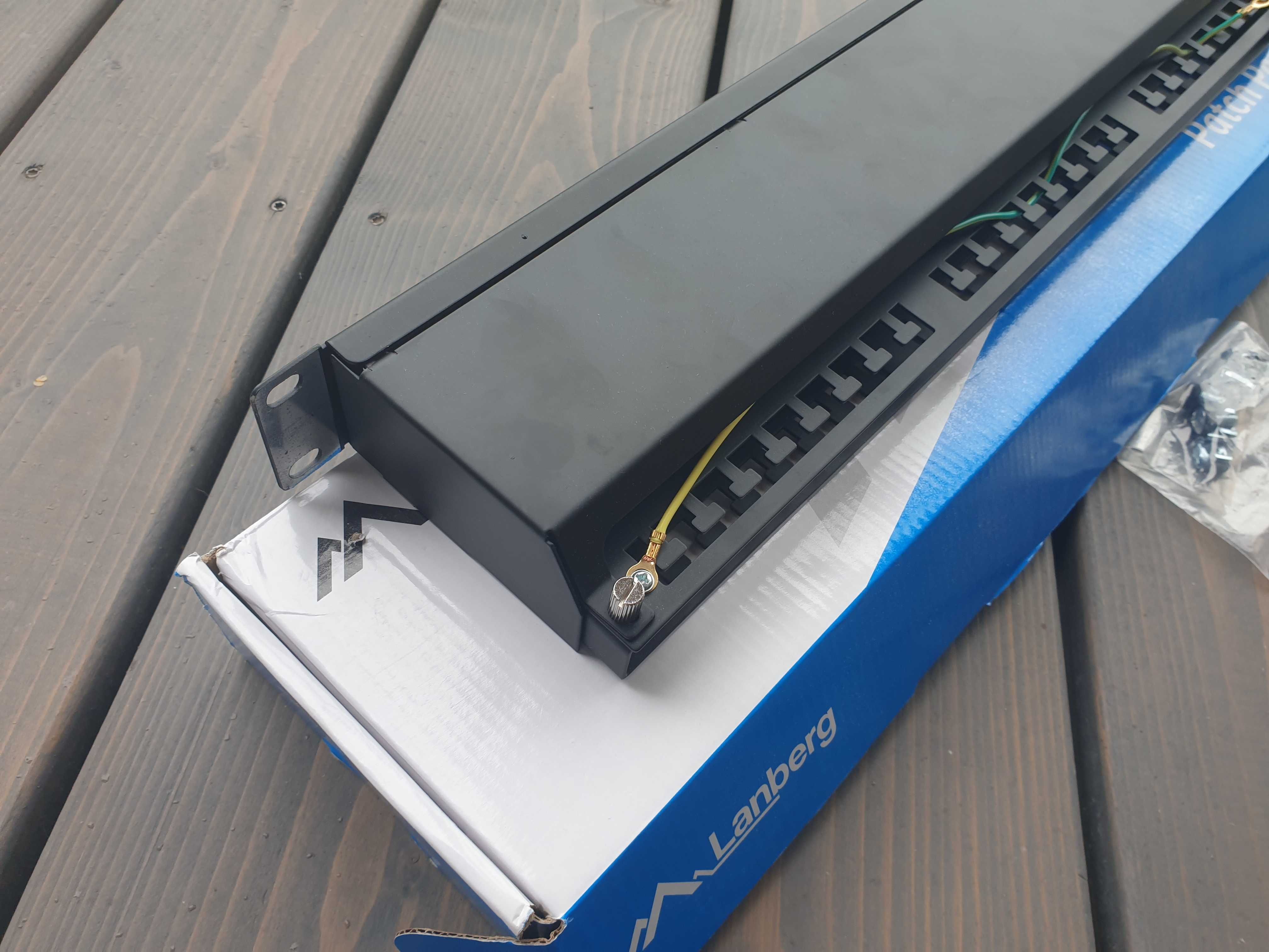 Patch panel Lanberg PPSA-1048-B 48 portów 1U rack 19" Kat. 6A T568B