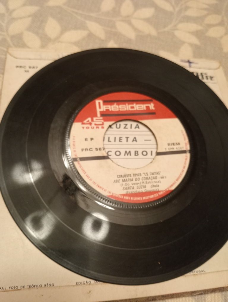 Vinil 7 'pol Conjunto típico das Caldas