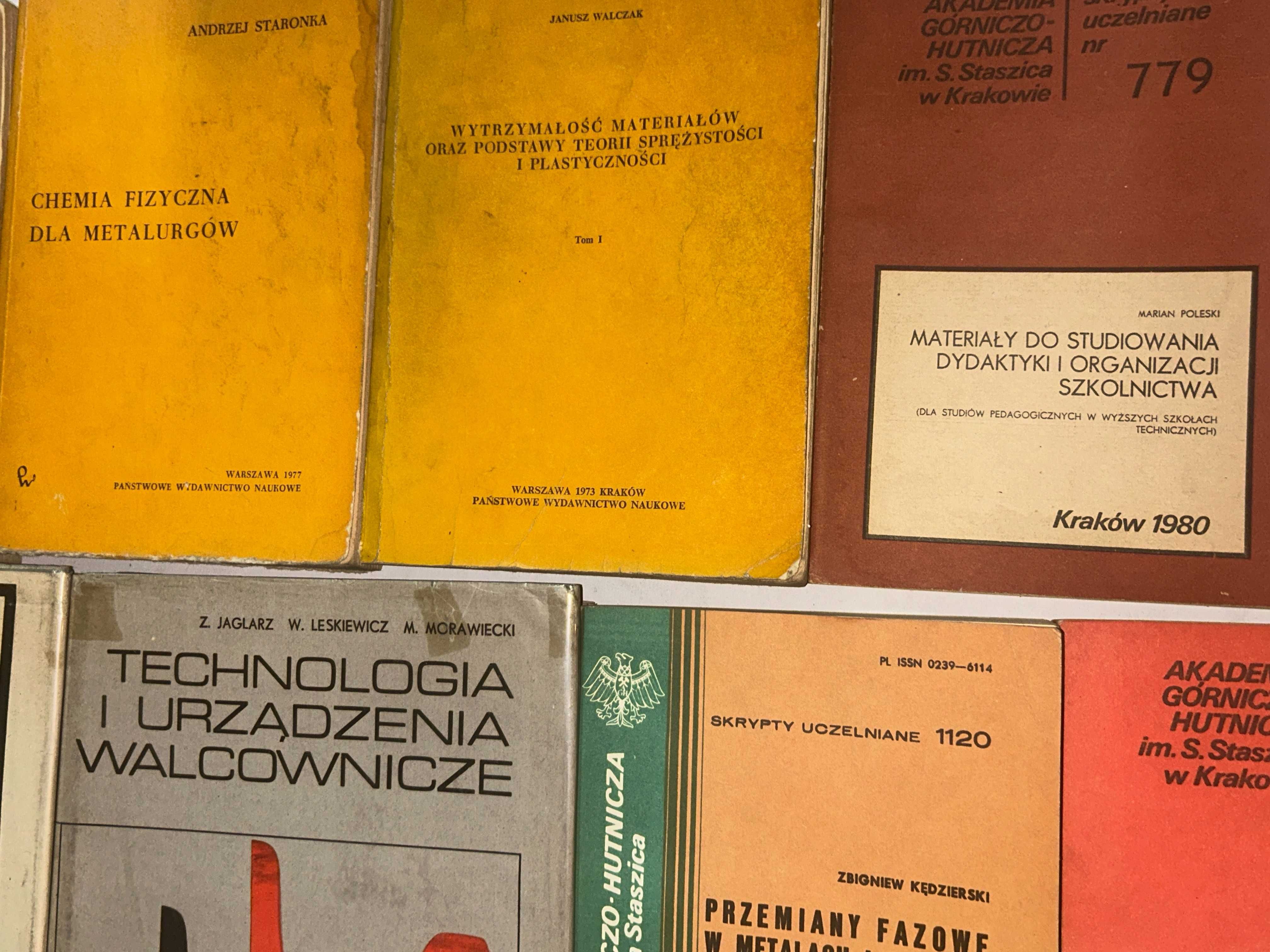 Książki o METALURGII i Metalach - 16 sztuk !