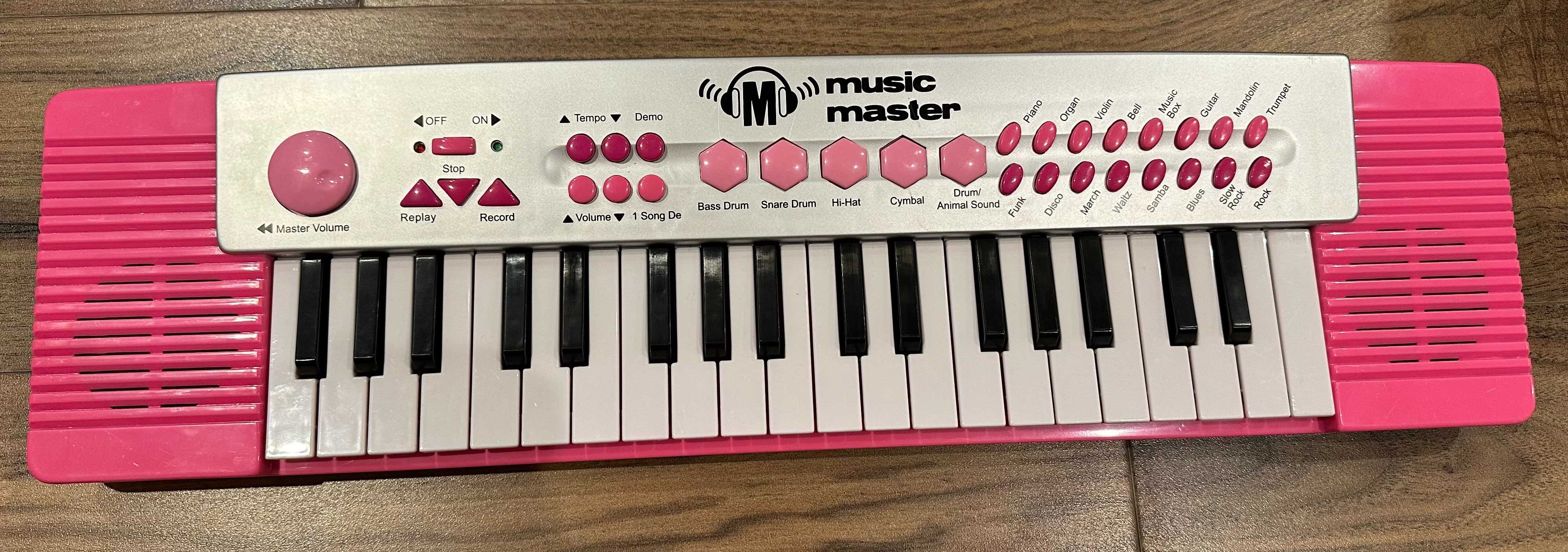 Teclado elétrico a pilhas para crianças
