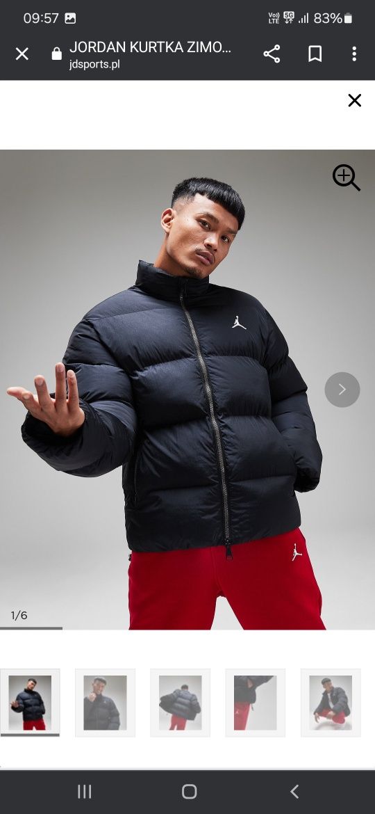 Jordan L Poly Puffer kurtka zimowa winter jacket