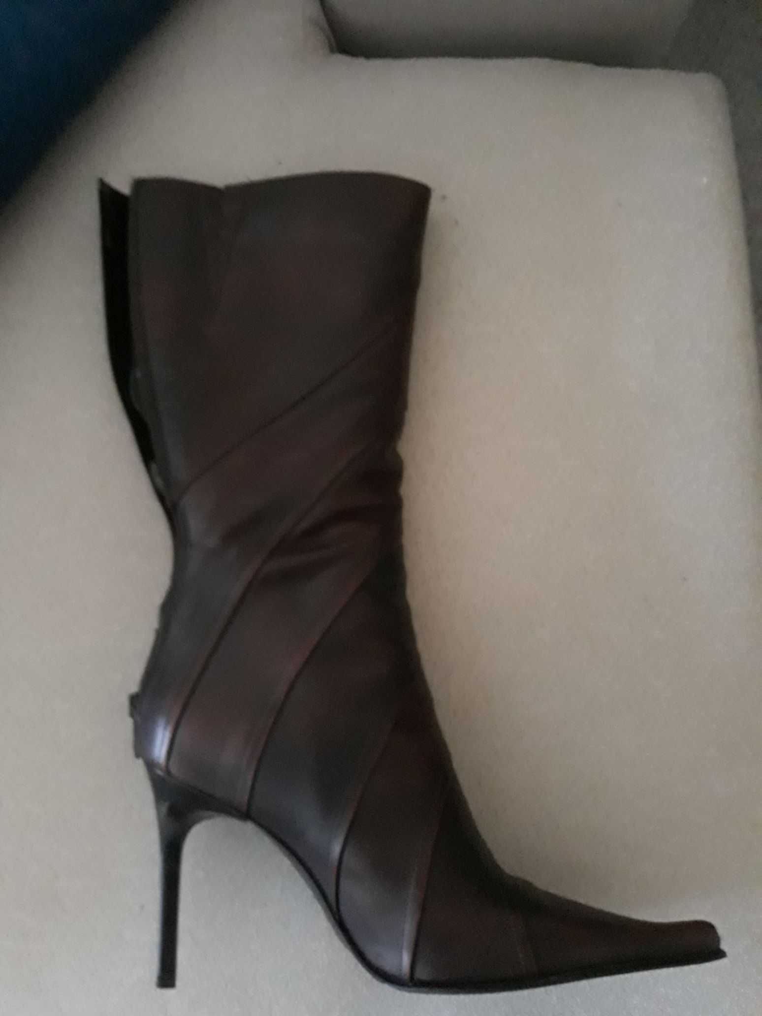 Botas Aldo castanhas em pele 40 NOVAS