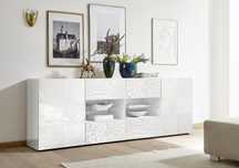 Komoda SFM Vernis 241 x 43 x 84cm biały połysk