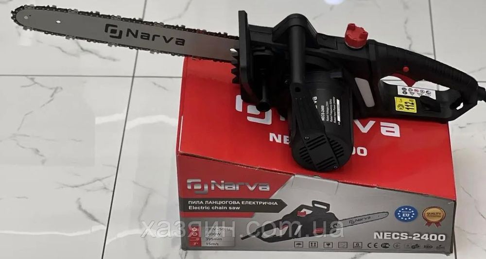 Пила цепная NARVA NECS-2400 (тормоз цепи, шина 40 см, металл шестерни)