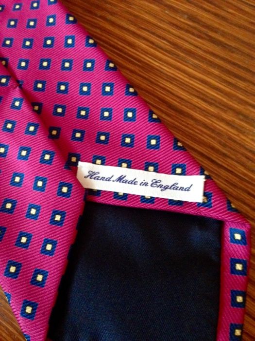 Шелковый галстук для торжеств, ручная работа