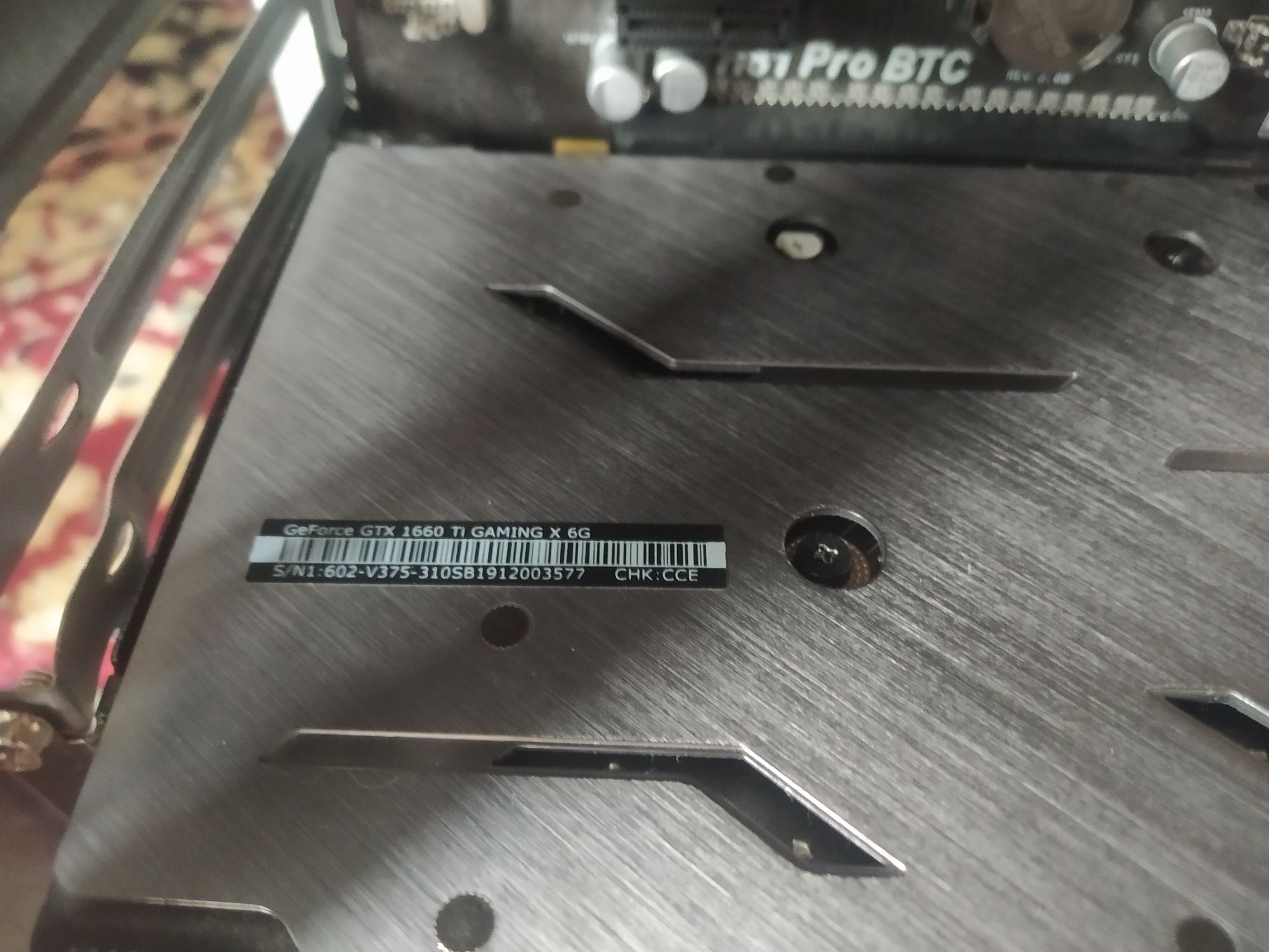 Відеокарта msi 1660 ti gaming x