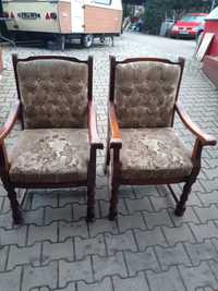 Dwa fotele plus sofa w stylu Ludwik