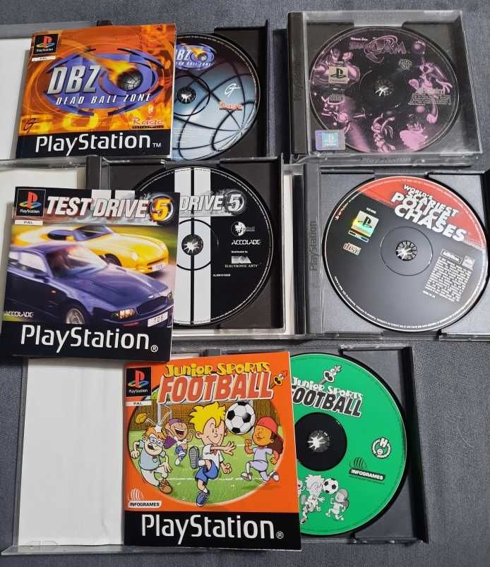 5 gier na PS1 Playstation 1 - Angielskie - Space Jam, Test Drive