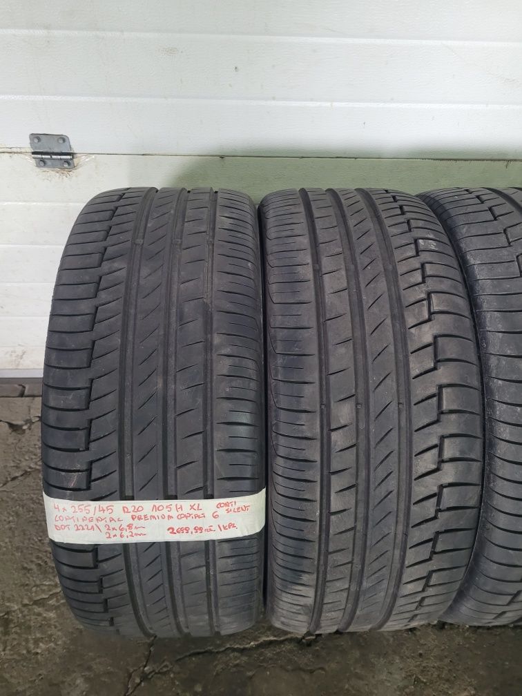 Opony letnie używane 255/45 R20 105H XL Continental - 4 szt.