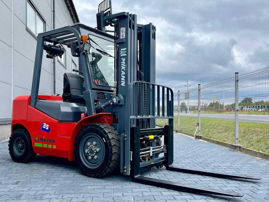 Wózek Widłowy 3,5T MIKANN, Maszt 4.5m,Triplex, Diesel , Półkabina
