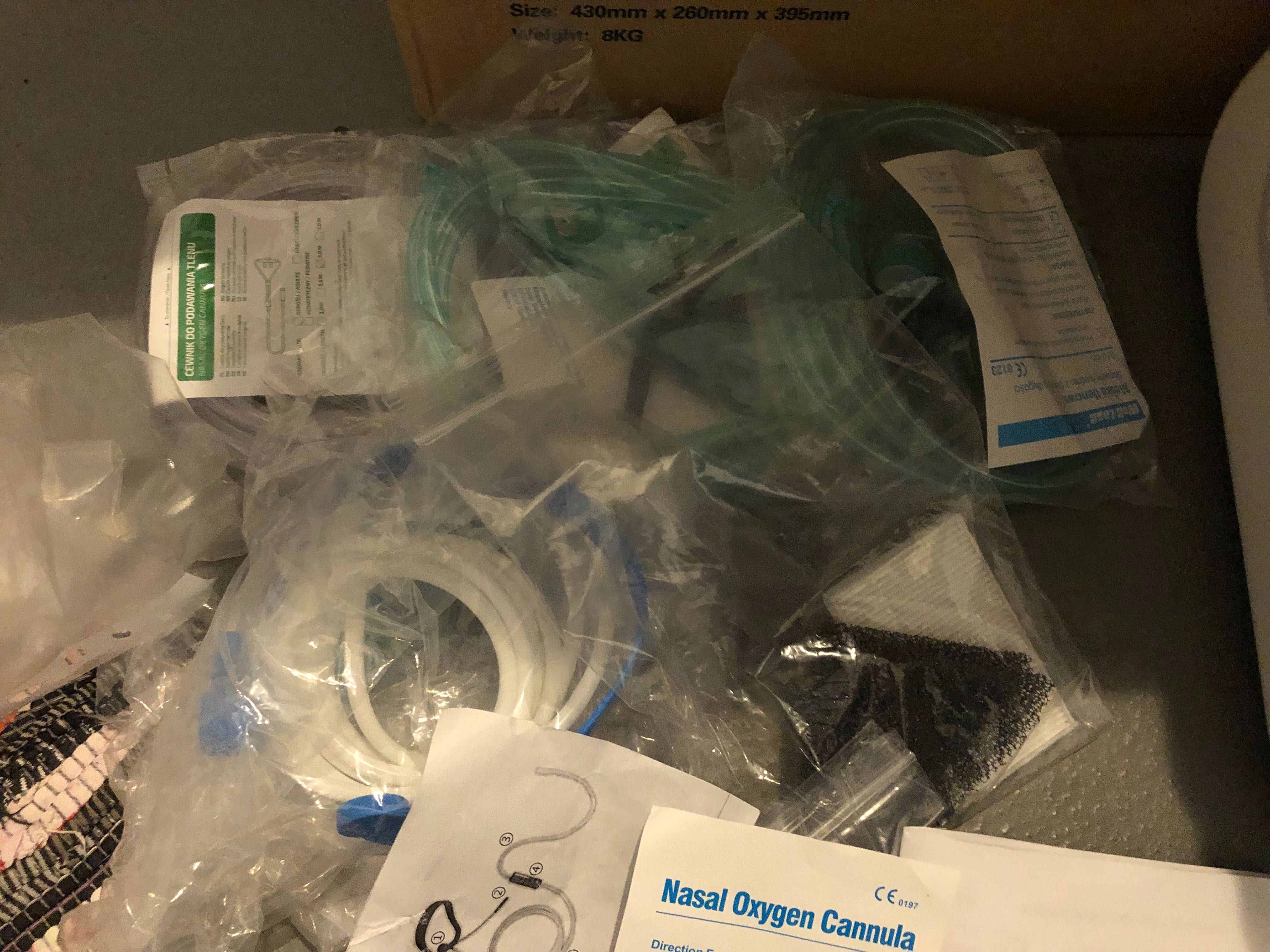 Koncentrator Tlenu, oxygen nasal cannula