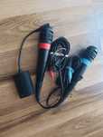 Mikrofony Sony 2szt + konwerter PC PS2 PS3 Singstar
