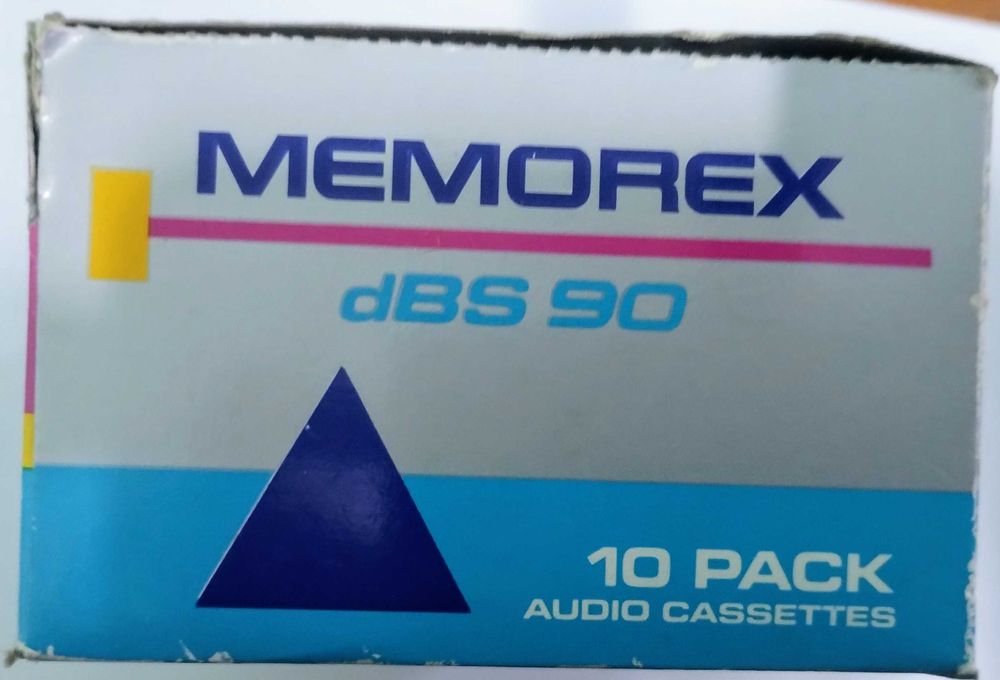 10 нових аудіо кассет MEMOREX dBS 90 хвилин зних дві JC 90 super