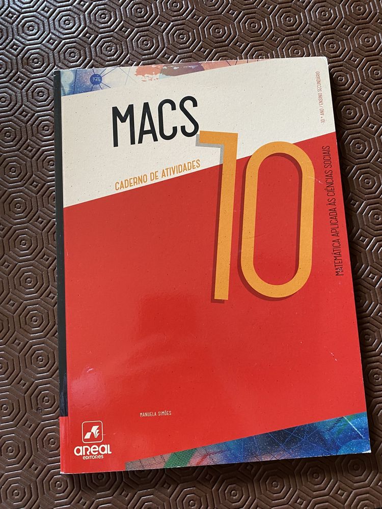 Livros cadernos atividades MACS 10° e 11° ano