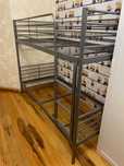 Łóżko piętrowe metalowe IKEA 200x90cm