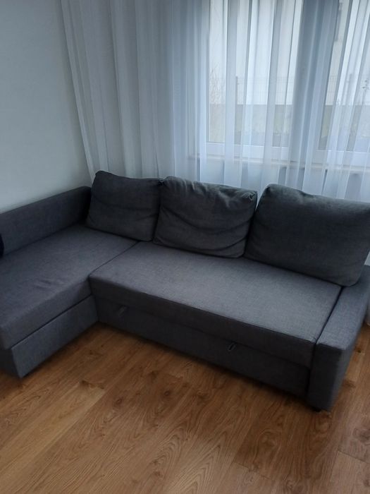 Narożnik z funkcją spania, Skiftebo ciemnoszary