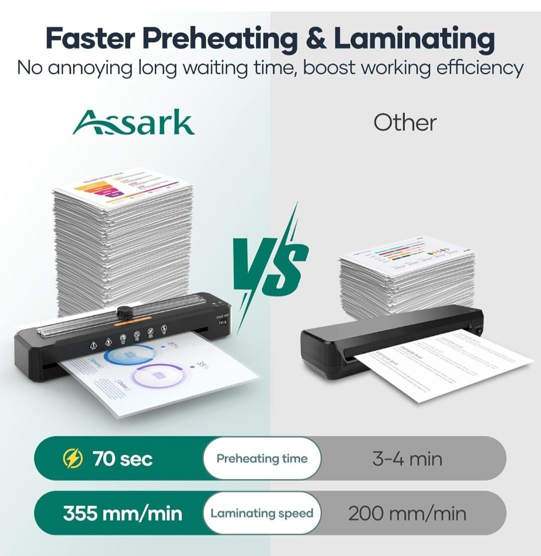 Laminator Assark A3 z 10 arkuszami do laminowania