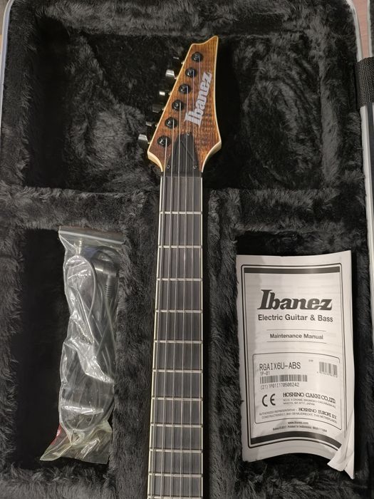 Ibanez RGAIX6U ABS Iron Label - Antique Brown Stained