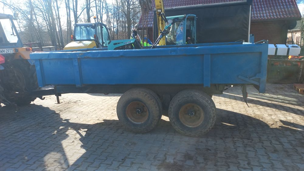 Przyczepa wywrotka do koparki