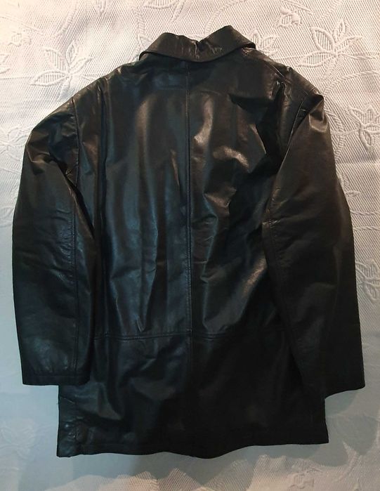 Casaco parka couro pele forro lã, homem - Peter Murray Alta qualidade