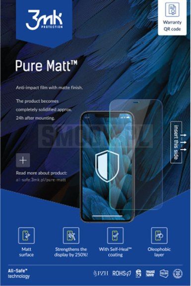 Folia hydrożelowa 3MK PURE MATT - do IPHONE 5C