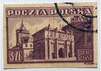 Znaczek pocztowy nr 379- 3 ZŁ - Gdańsk - 1945 rok