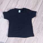CZARNA KOSZULKA 92 z krótkim rękawem t-shirt podkoszulka