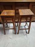Taboret hoker drewniany stary
