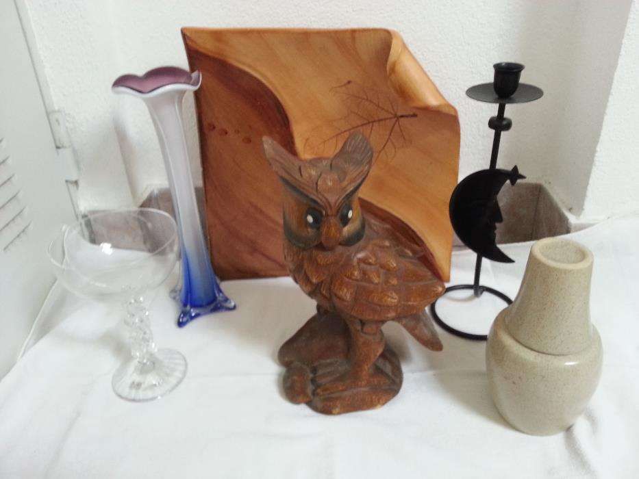 Lote com 6 peças decorativas