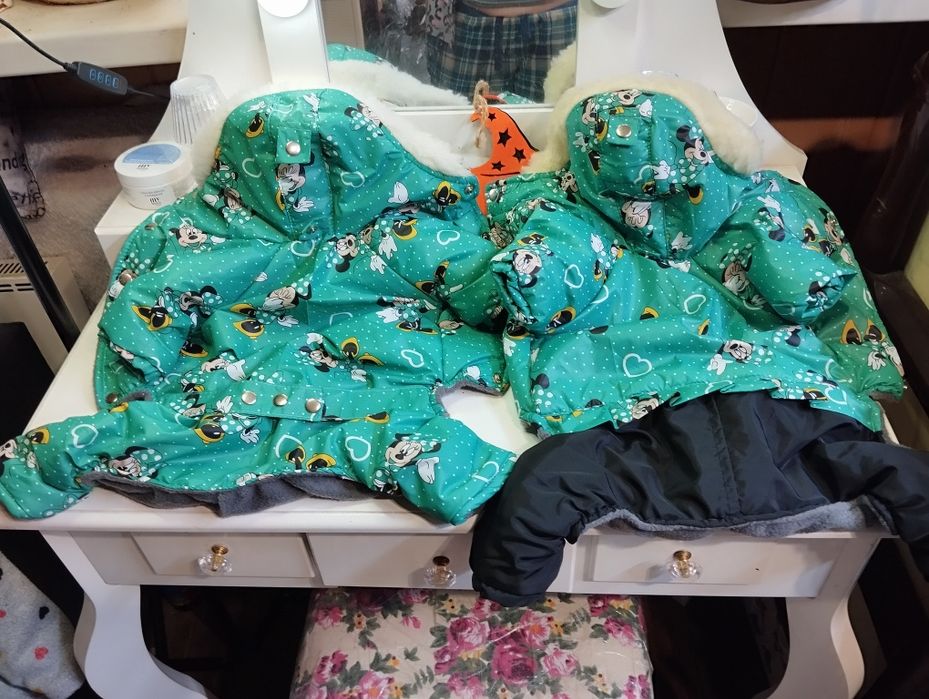 Теплый зимний комбинезон для собак мелких пород и кошек