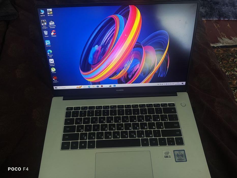 Ноутбук huawei matebook d15 i3-10, 8/256(ddr4, ssd) память, экран 15,6