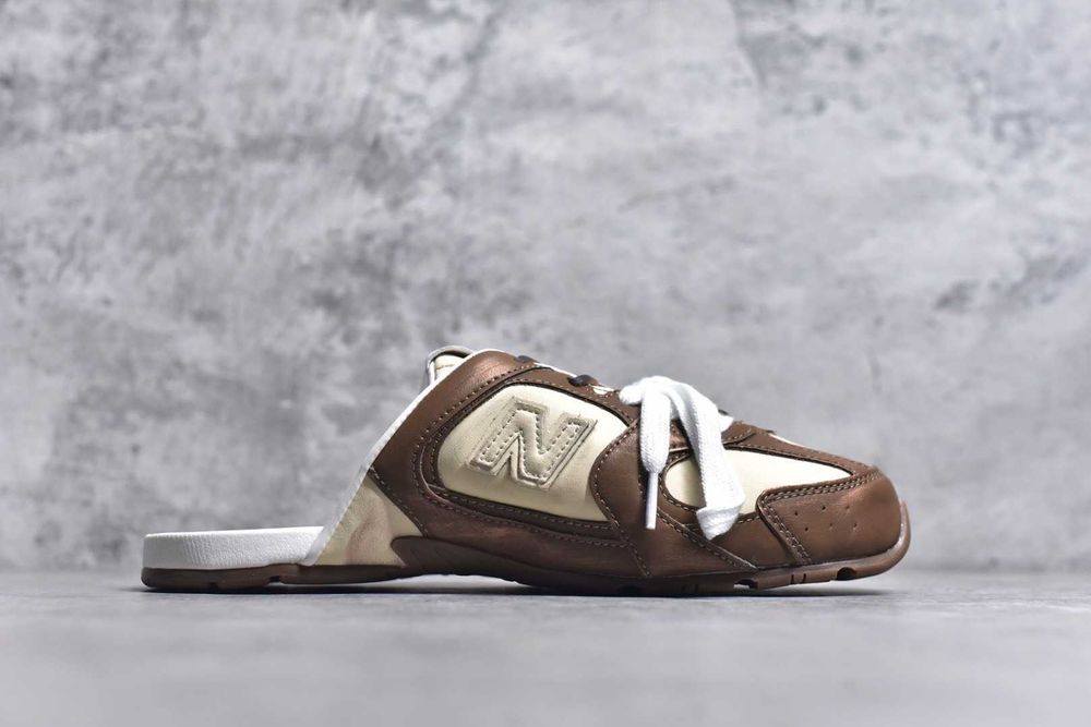 Buty damskie Mokasyny NewBalance_x_MiuMiu_530 SL Mule Brązowy R. 38