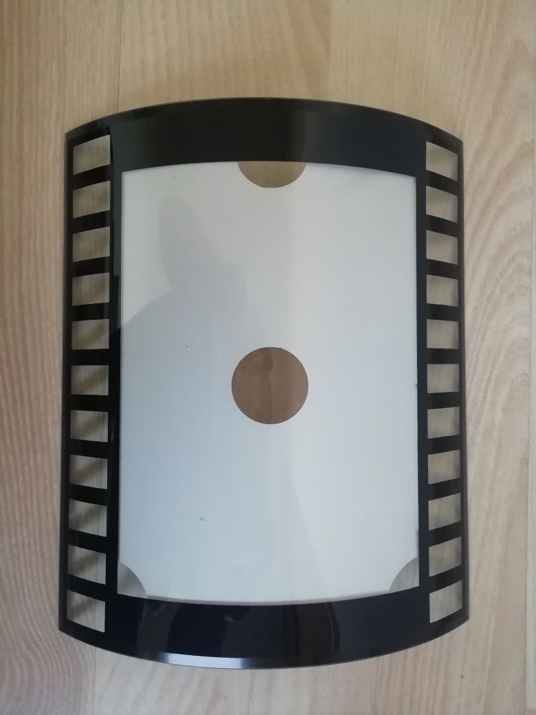 Szklana półokrągła ramka na zdjęcia vintage