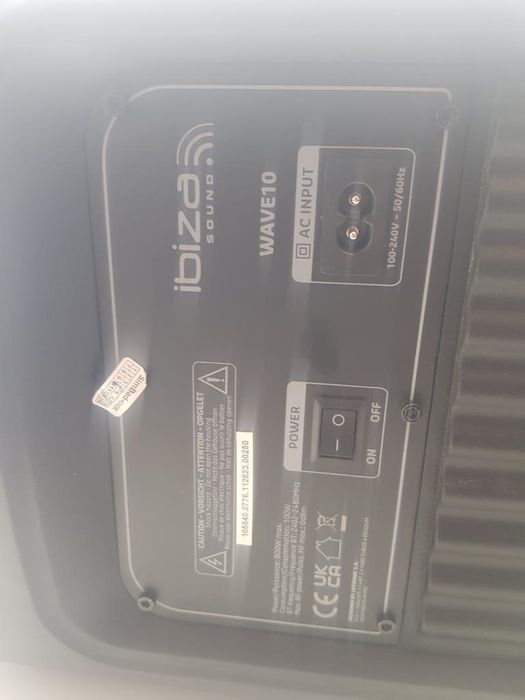 Głośnik Przenośny Kolumna Bluetooth Usb Aux Led 800w Ibiza Brak Pilota