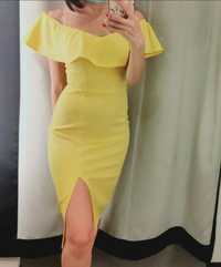 Желтое платье Mohito
