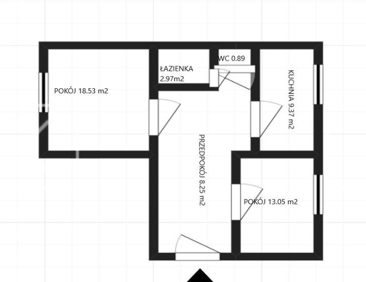 Słoneczne mieszkanie STROSZEK 53,06 m2 plus piwnica