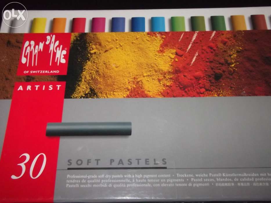 Caixa 30 soft pastels caran d'ache OFERTA LIVRO