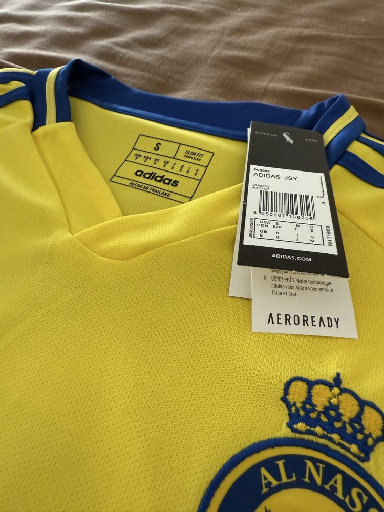 Camisola do Al-Nassr com Ronaldo 7 Nova e embalada