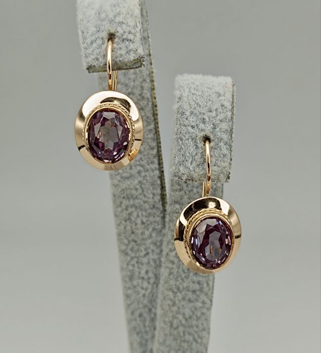 Винтажные советские золотые серьги 583 побы СЮ