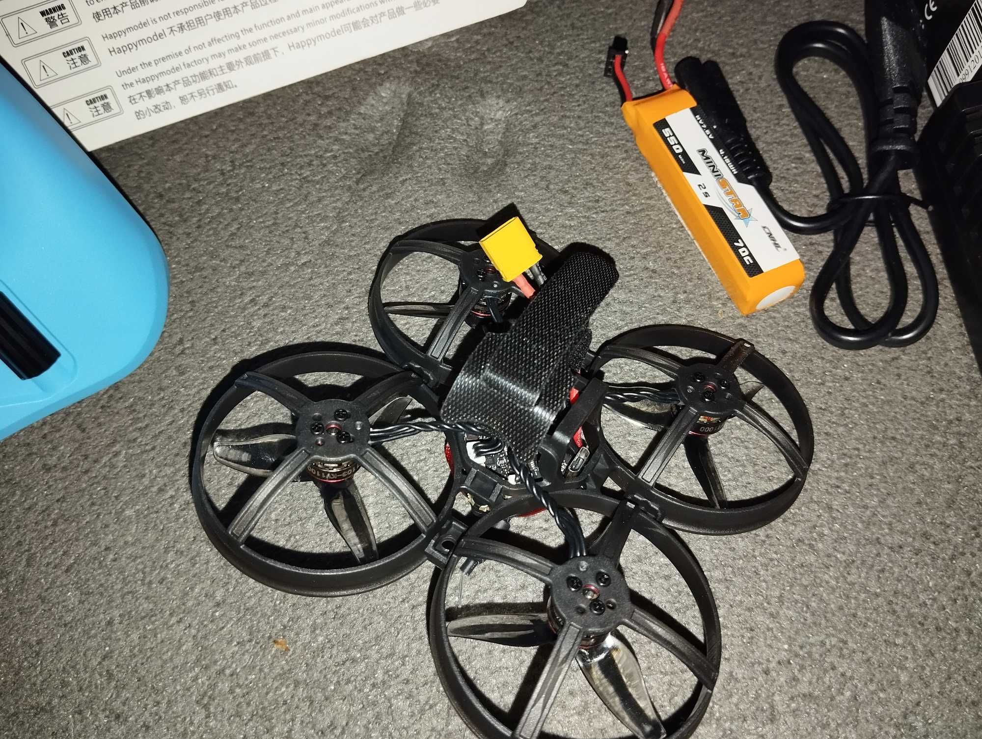 Комплект FPV дрон Mobula 8 + апа Radiomaster + шолом + зарядне і акум