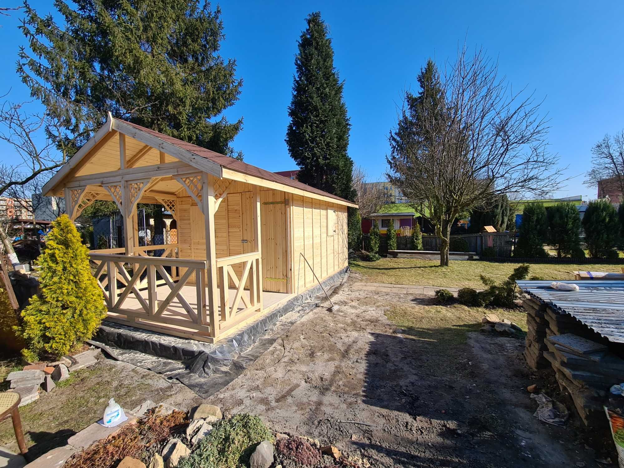 Domek letniskowy 6x3 ogrodowy altana pergola ROD