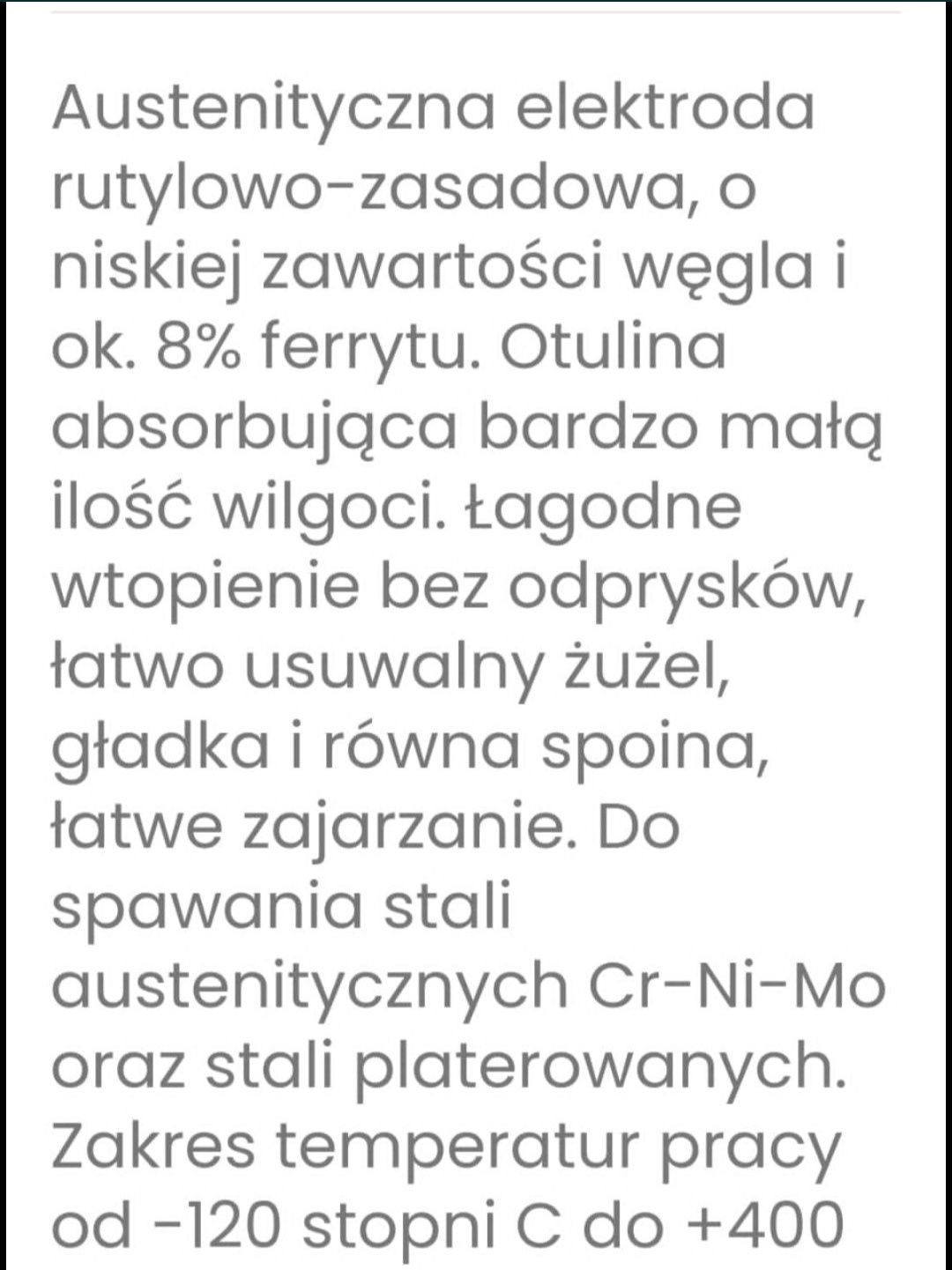 elektrody do stali nierdzewnej 2mm Selectatc