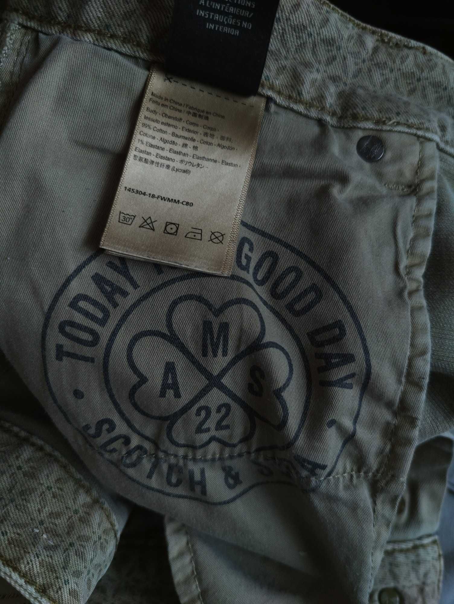 Джинсы Scotch&Soda Ralston jeans Дания w31 stretch khaki.