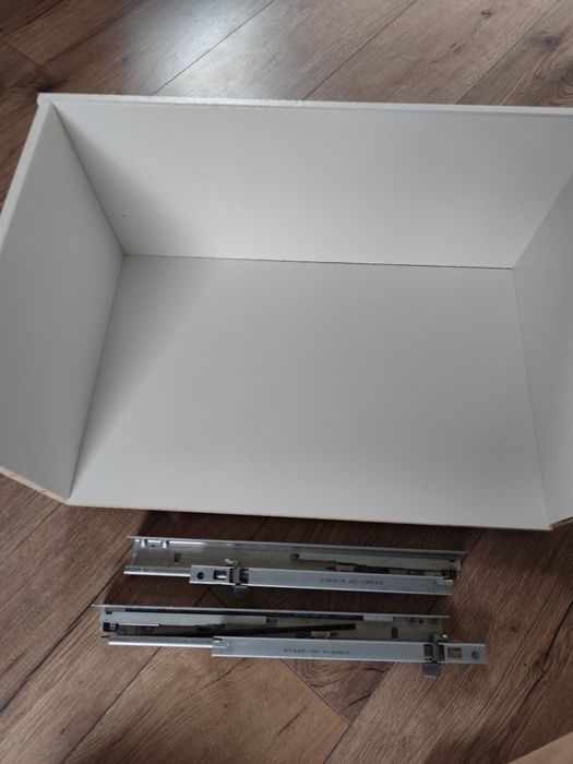 Ikea rama szuflady Besta z prowadnicami, biały, 60x25x40 cm