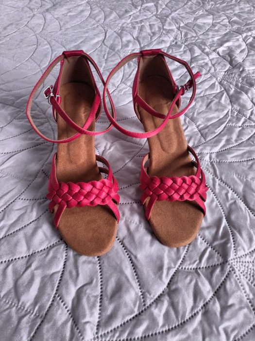 Buty na obcasie czerwone 37 do tańca i nie tylko