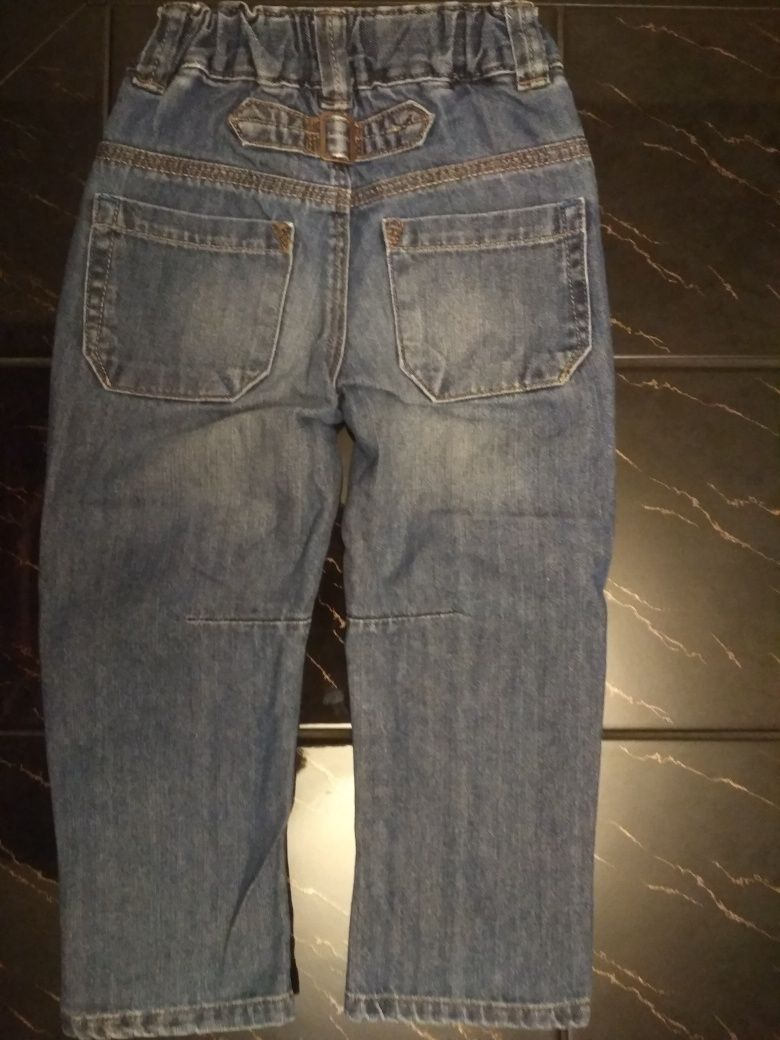 Spodnie dresowe, jeansowe  r. 92/98 ( wymiary)